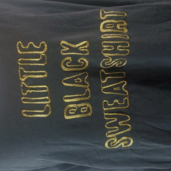 Little Black Sweatshirt long Sleeve pajama top by Jenni size XXL - Picture 3 of 8